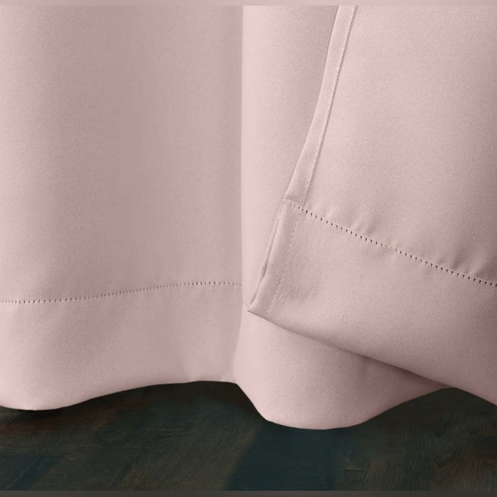 Sun Zero Saxon Energy Saving Blackout Grommet Curtain Panel; Set of 2 Panels - Picture 3 of 5